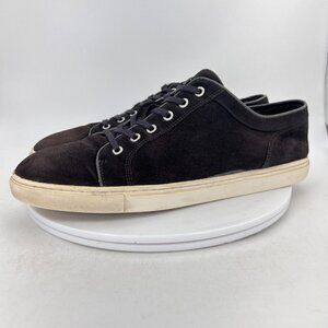 Rodd & Gunn Men Size EU45 US 12 Black Suede White Sole Lace Up Comfort Shoes
